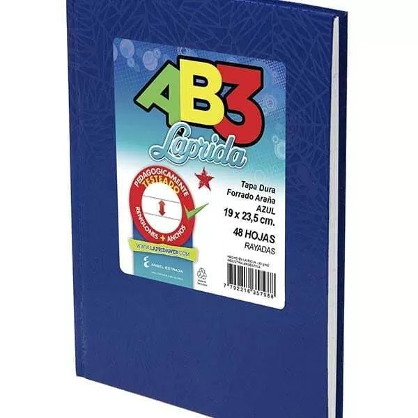 CUADERNO LAPRIDA AB3 ARAÑA AZUL 50H RA.