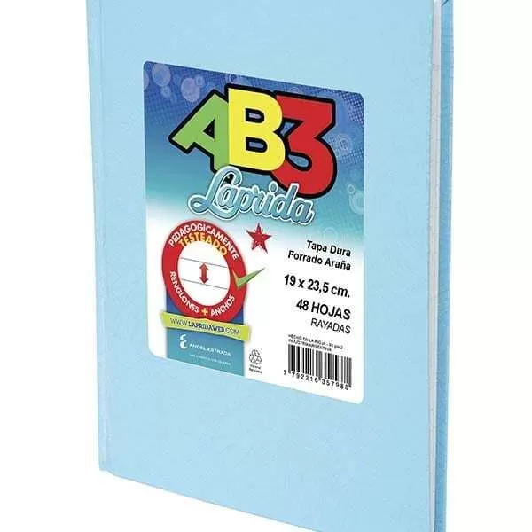 CUADERNO LAPRIDA AB3 ARAÑA CELESTE 50H RA