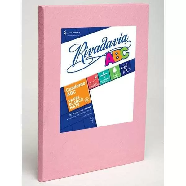 CUAD. RIVADAVIA ABC ARAÑA ROSA 50H RA