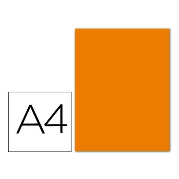 CARTULINA CORTADA A4 LUMA - NARANJA