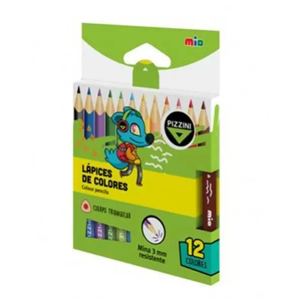 LAPIZ COLOR PIZZINI CORTO X 12U (LMC2712)
