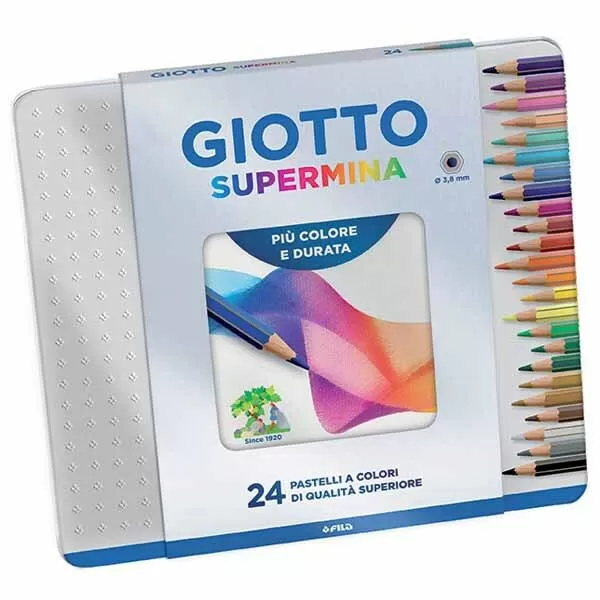 LAPIZ COLOR GIOTTO SUPERMINA LATA X 24U