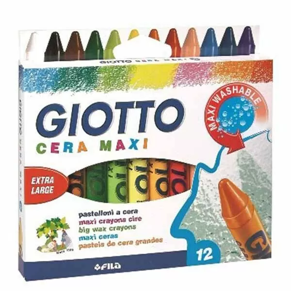 CRAYONES GIOTTO CERA MAXI X 12U