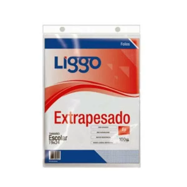 FOLIO EP ESCOLAR LIGGO X 10U (70 MIC)