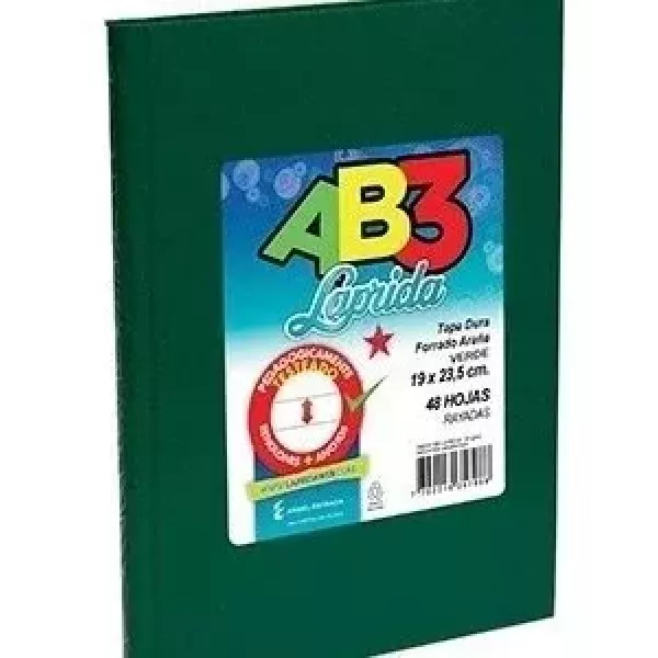 CUADERNO LAPRIDA AB3 ARAÑA VERDE 50H RA