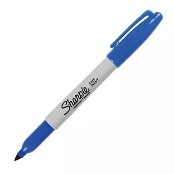 MARCADOR PERM. SHARPIE FINO AZUL