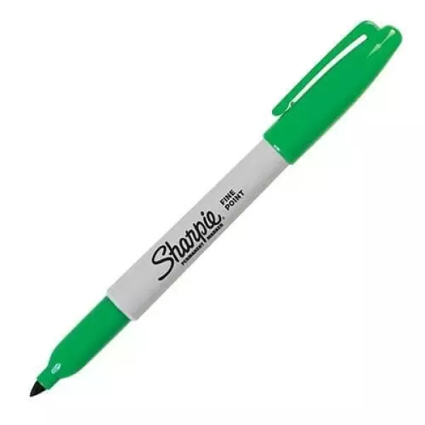 MARCADOR PERM. SHARPIE FINO VERDE