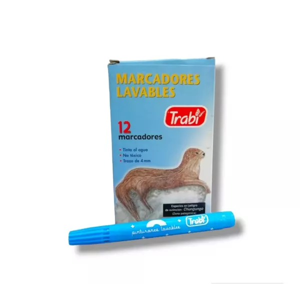 MARCADOR AGUA PINTURON TRABI CELESTE