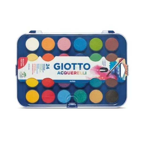 PALETA ACUARELAS GIOTTO 24 COL. + PINCEL