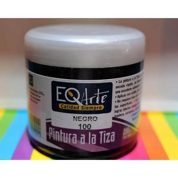 PINTURA A LA TIZA EQ 200CC NEGRO