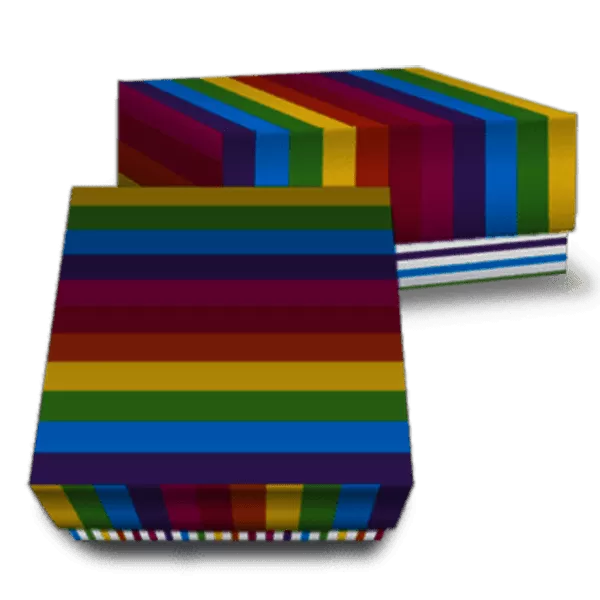 CAJA ROMIPACK RAINBOW S 12X12X6 CM