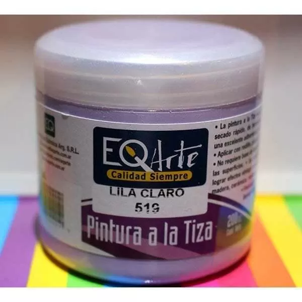 PINTURA A LA TIZA EQ 200CC LILA CLARO 519