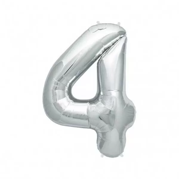 GLOBO N°4 PLATA METAL 14