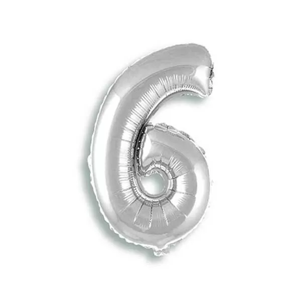 GLOBO N°6 PLATA METAL 14