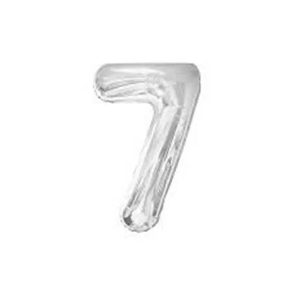 GLOBO N°7 PLATA METAL 14