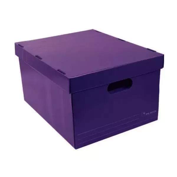 CAJA PLAST. PLANA VIOLETA 455X355X255