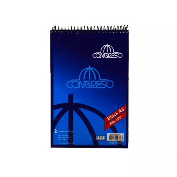 BLOCK A5 ESPIRAL CONGRESO 80H RAYA