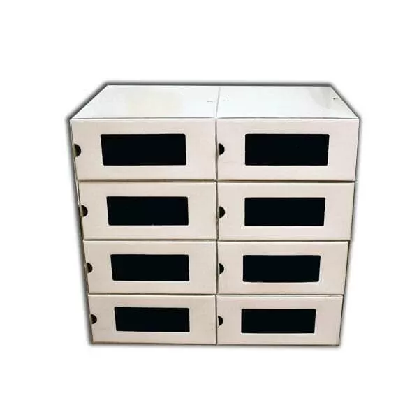 CAJA GSM PARA ZAPATOS BLANCA 32X25X18 CM