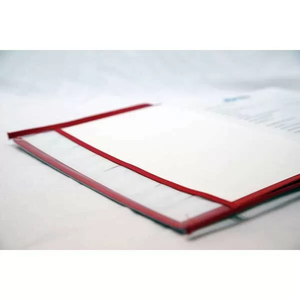 FUNDA PVC P/CUAD. ABC BORDE ROJO