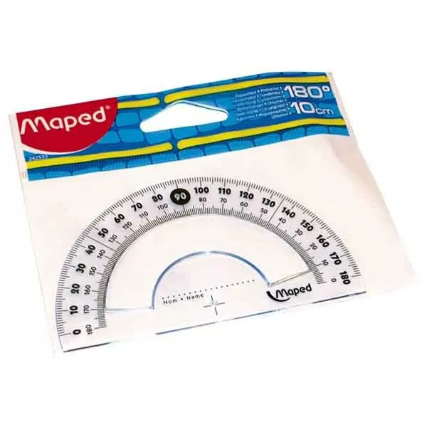 TRANSPORTADOR CRISTAL 180°10CM MAPED