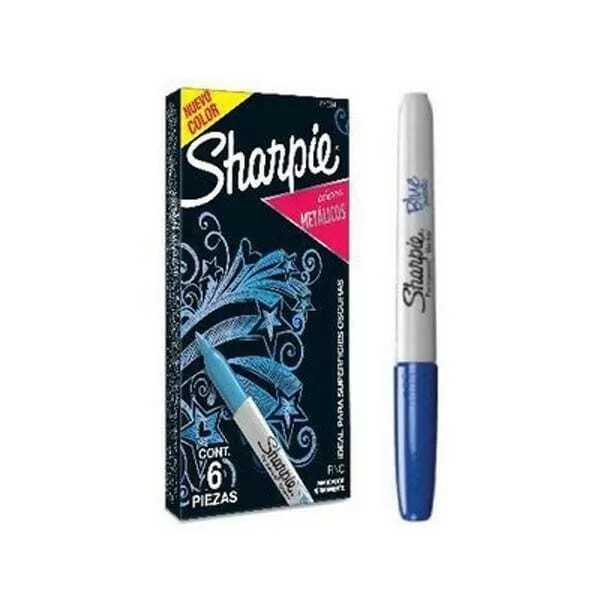 MARCADOR SHARPIE FINO METAL ZAFIRO