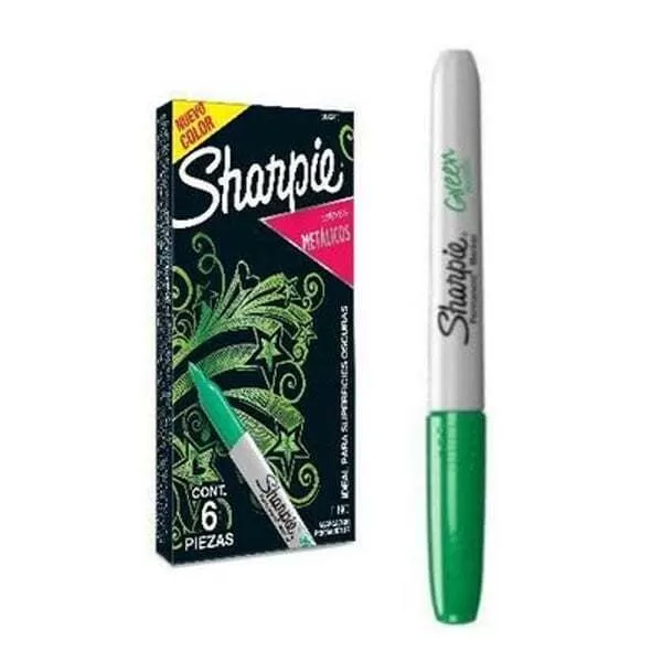 MARCADOR SHARPIE FINO METAL ESMERALDA