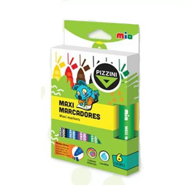 MARCADORES MAXI PIZZINI X 6U (8106)