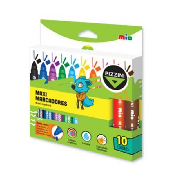 MARCADORES MAXI PIZZINI X 10U (8110)