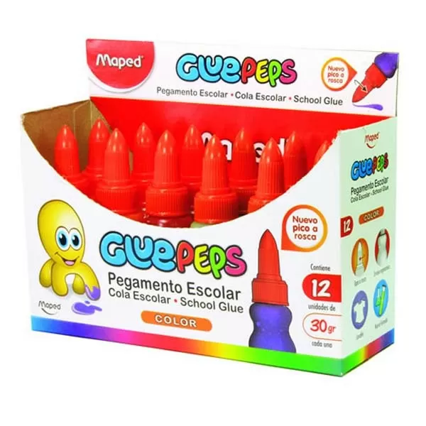 ADHESIVO MAPED 30G COLORES SURTIDOS X 12U