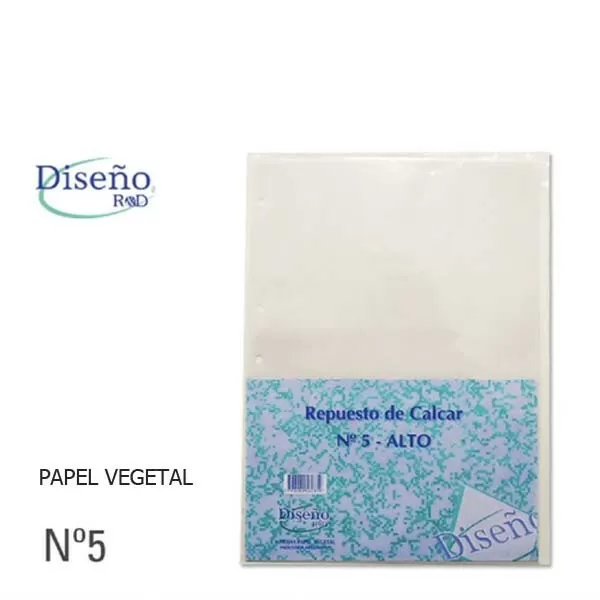 REP. CALCAR VEGETAL N°5 ALTO DISEÑO X 8U