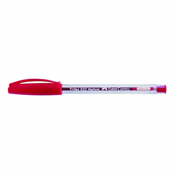 BOLIGRAFO FABER TRILUX 032 M ROJO 1MM