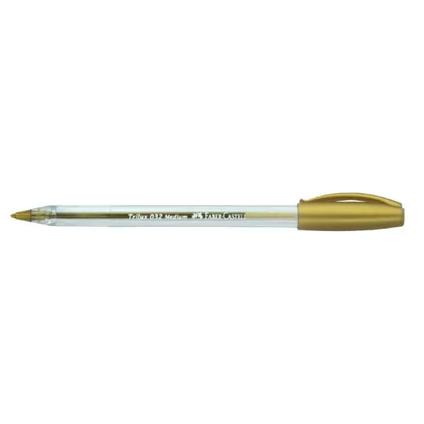 BOLIGRAFO FABER TRILUX 032 M DORADO 1MM