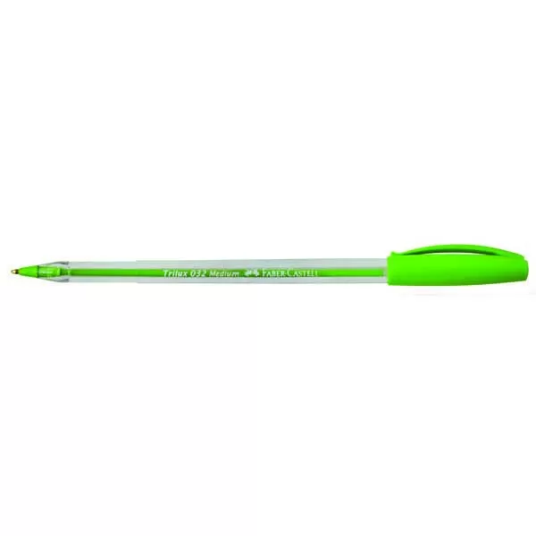 BOLIGRAFO FABER TRILUX 032 M VERDE LIMON 1MM