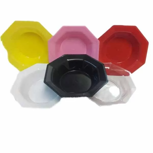 BOWL PP OCTOGONAL KOVAL NARANJA 15CM X 10U