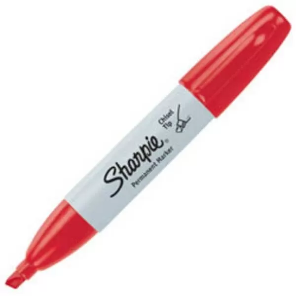 MARCADOR PERM. SHARPIE CHATO ROJO