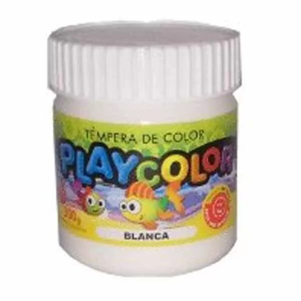 TEMPERA PLAYCOLOR POTE 300G BLANCO