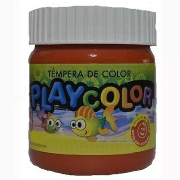 TEMPERA PLAYCOLOR POTE 300G MARRON