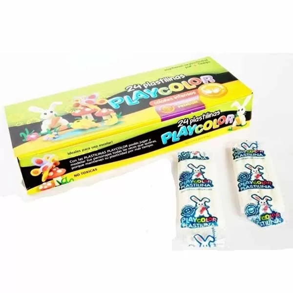 PLASTILINA PLAYCOLOR 20G BLANCO