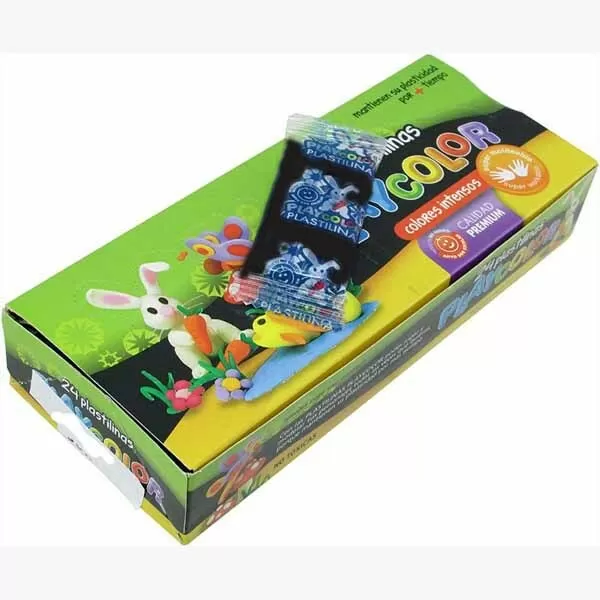 PLASTILINA PLAYCOLOR 20G NEGRO