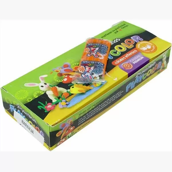 PLASTILINA PLAYCOLOR 20G NARANJA