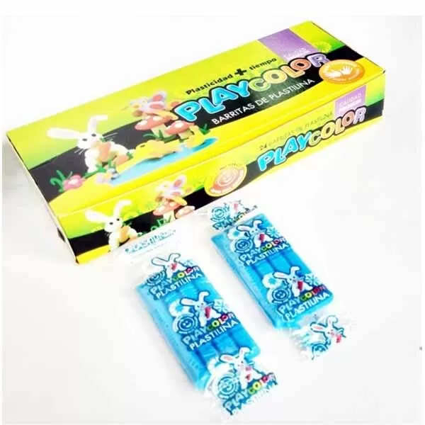 PLASTILINA PLAYCOLOR 20G CELESTE