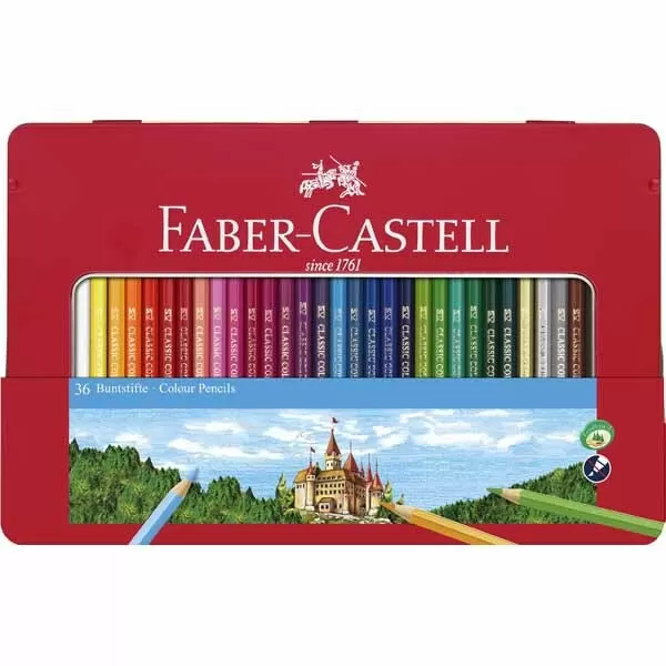 LAPIZ COLOR FABER CASTELL LATA X 36U (115886)