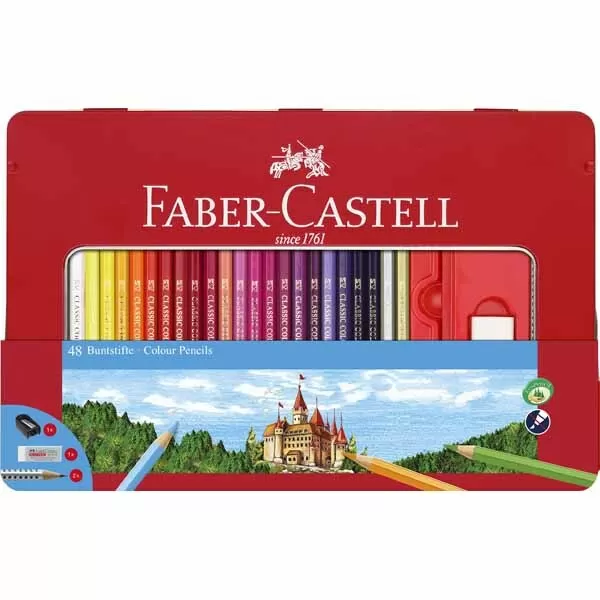 LAPIZ COLOR FABER CASTELL LATA X 48U (115888)