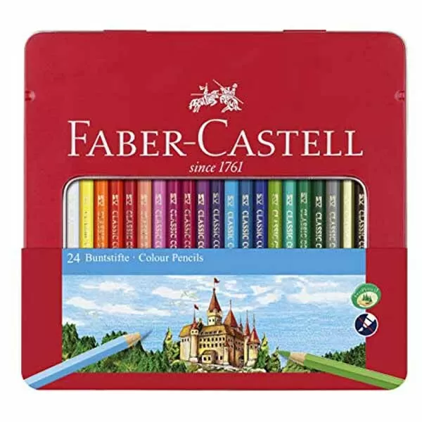 LAPIZ COLOR FABER CASTELL LATA X 24U (115824)