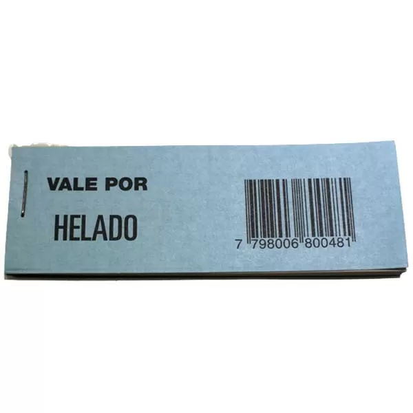 VALE DE HELADO X 100U