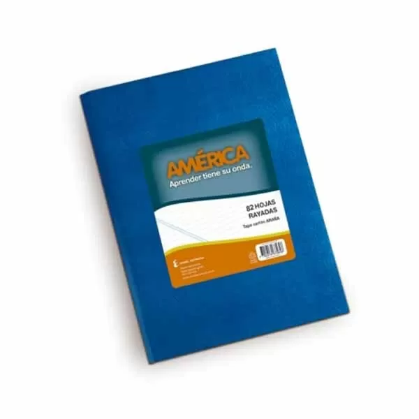 CUADERNO AMERICA ARAÑA AZUL 16X21 42H RA.