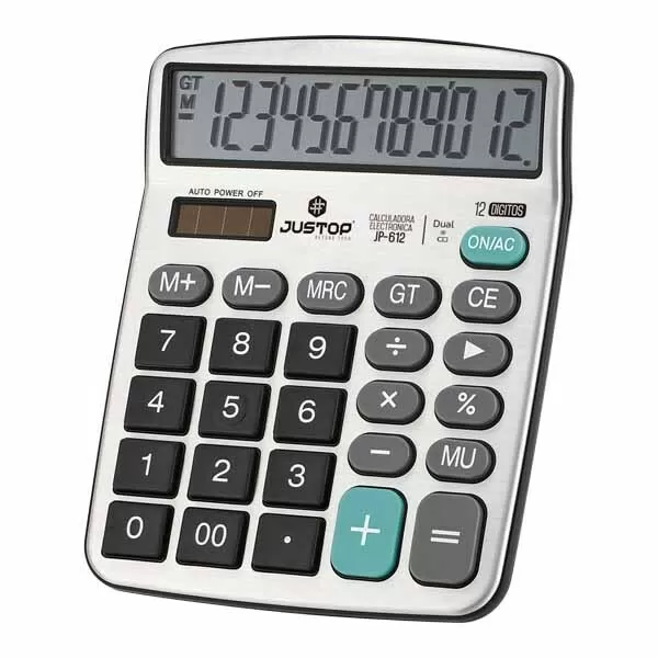 CALCULADORA JUSTOP JP-612 12D.