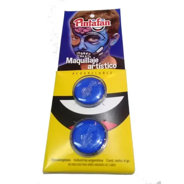 MAQUILLAJE ACUARELABLE PINTAFAN AZUL X 2 (13-20)