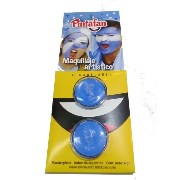 MAQUILLAJE ACUARELABLE PINTAFAN CELESTE X 2 (13-29)