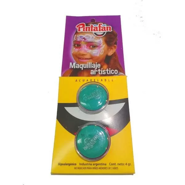 MAQUILLAJE ACUARELABLE PINTAFAN TURQUESA X 2 (13-28)